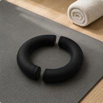 Moon Dumbbell Touch Coating Half Round Weight NonSlip Surface Curved for Men and Women, beige