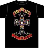 GUNS N ROSES Appetite For Destruction Cross T SHIRT S-M-L-XL-2XL New Official S