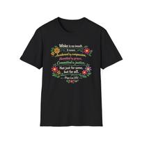 Woke is No Insult No Kings Quote T-Shirt | Pope Leo XIV Anti Trump Tee L