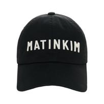 Matin Kim Applique Felt Logo Ball Cap Black ONE SIZE