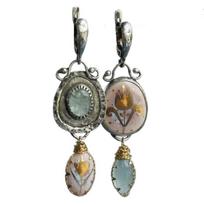 Zinc Zinc Alloy Retro Bohemian Earrings Vintage Tulip Earrings Creative Dangle Earrings  Evening Wear sidabras