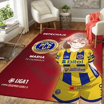 1pc Masha Yellow Soccer Kit Carpet Rug for Bedroom Living Room Decor Sofa Home Game Area Rug Non-slip Floor Mat. DT7160185 40cm x 60cm
