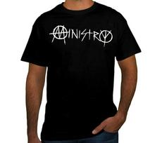 MINISTRY PUNK ROCK BAND Black T Shirt S