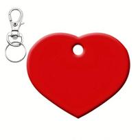 Personalized Dog ID Tag, Custom Engraved, Stainless Steel Pet Name Tag, Cat Collar Accessory for Small, Medium and Large Cat, (Red,size) raudona