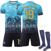 Soccer Uniform Set, Short Sleeve Football Jersey and Shorts Sportswear Kit for Training, Matches and Team Activities M（Rec. Height 172-175CM）
