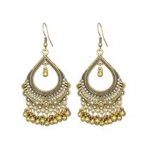 Vintage Drop Dangle Earrings for Women Fashion Jewelry boucle d’oreille Handmade Beads Hollow Ethnic Indian Earrings Brincos antikvarinės aukso spalvos