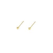 Originalus 925 sidabro 2/3/4/5MM auksinis karoliukas Mini auskarai vėrimui moterims Klasikiniai prabangūs papuošalai ausų aksesuarai 3MM Bead auksas
