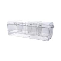 Storage Container with Dividers, Bento Lunch Box for Sliced , Portable Plastic for Kitchen One Size