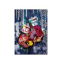 Bokso Pirštinės Drobės Tapyba Pop Grafiti Menas Plakato Spaudinys Abstraktaus Sienos Meno Kabantis Paveikslas Moderniam Svetainei Namų Dekoras 21x30cm No Framed