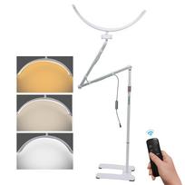 Andoer HD-M700X 23 Inch Floor LED Video Light 36W Half-moon Shaped Fill Light 3200K-5600K Dimmable EU Plug balta