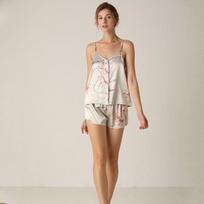 Camisole pižamos Moteriškos mados dviejų dalių namų dėvėjimo plonos namų kelnaitės šortų rinkinys S