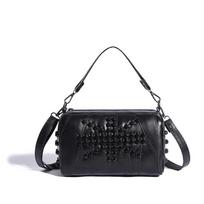 Wax leather women's messenger bag  women's shoulder bag  simple high-quality bag