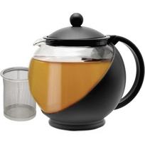 40oz Glass Half Moon Teapot with Removable Stainless Steel Infuser juoda