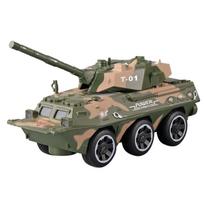 T01 Tank Armored Vehicle Model Toy with Sound & Light - Realistic Play, Great Gift for Kids, Safe & Durable kamufliažinė žalia spalva