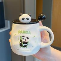Souvenir Girls Cute Panda Ceramic Mug Couple Water Cup Creative Practical Cup Men's Coffee Cup Gift 301-400ml