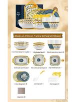 Mode Lanka Japanese Modern 66-Piece Dinnerware Set