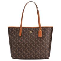 Coach City 33 Classic Logo Tote Bag Women tote bags Brown CBM58-IMS2K Basic Set (Bag+Dust Bag) black