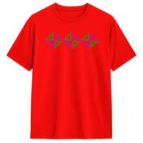 Mens Hmong 3 Cross Stitch T Shirt  Pure Cotton Tops Casual Short Sleeve Round Collar Tee Shirt Gift S