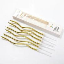 Curved Cake Candles Birthday Baby Shower Gender Reveal Cupcake Decorating Candle Toppers Wedding Party Decorative Supplies