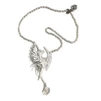Siren Pendant Choker Resin Brooch Gothic Style Clavicle Chain Unisex Accessory 1
