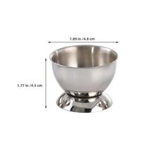2Pcs Stainless Steel Boiled Egg Holder Egg Cup Tabletop Kitchen Dining Room Restaurant Easter Holiday Decoration
