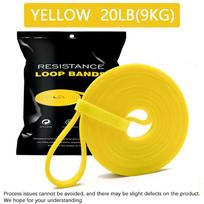 20~230lbs Heavy-duty Resistance Band Agility Training Workout Gym Equipment Yoga Pilates Accessories Rubber Band Home Gym geltona