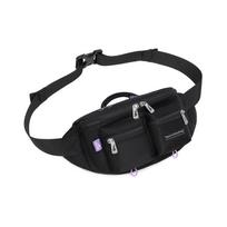 Reebok Fabric Sling Bag, Fanny Pack Unisex Black Purple RB250615M