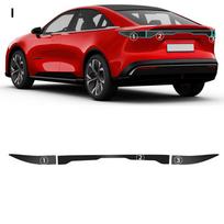 TPU automobilio priekinių žibintų apsauginė plėvelė Mazda 6e 2025-2026 m. PPF Skaidri ir dūminė juoda Anti-Scratch Smoked black / Tail light film juoda