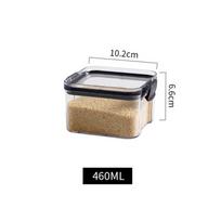 460/700/1300/1800 ML Food Storage Container Plastic Sealed Cans Kitchen Storage Box Transparent Food Canister Storage Tanks 460ml