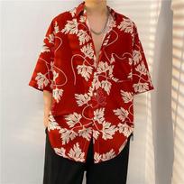 Summer seaside vacation shirt, men's all-match shirt L