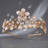 Handmade Bridal Crown - Luxurious Alloy Flower Hairband - Versatile Wedding Accessory Crown
