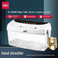 Deli Manual Mini Portable Paper Shredder CN plug (adapter included)