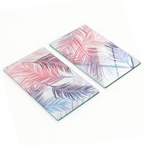 Dekoracyjne Deski Szkło Hartowane Do Krojenia Liście Palmy 2X30X52 Cm