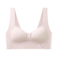 Factory Wholesale Seamless Stage 2 Sports Training Vest for Puberty Girls Developmental Inner Undergarment for Teenage Growing Kids M rožinė