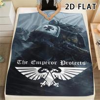 1Pc Warhammer 40K Print Flannel Blanket, High quality Comfortable for All Seasons, Home Decor, Warmth and Comfort, Perfect for Christmas Gifts 80cm x 120cm