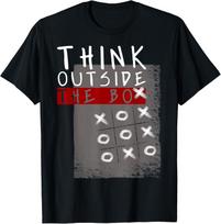 Think Outside The Box Funny Tic Tac Toe Fun T-Shirt Unisex T-Shirt XXXXL