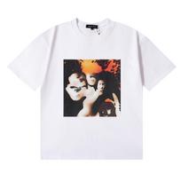 trendy brand Purple, bowling ball coconut palm geometric pattern short-sleeve T-shirt for men and women, American high street short-sleeve S
