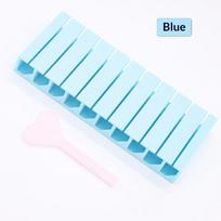 Nail Foil Storage Box 10 Grids Transfer Paper Organizer Macaron Colored Slot Nail Sticker Foil Container for Home Salon A4