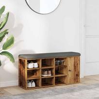 Shoe Bench Old Wood 102X32X50 Cm Glued Wood