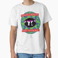 Simple Minds Street Fighting Years Classic TS Made In UsaAus TShirt S2xl S