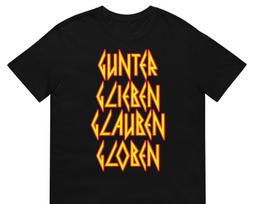 Funny 80s Heavy Metal T-Shirt: Unisex Rock Band Parody Tee S