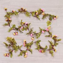 Lush 42 Flowers Artificial Silk Rose Fake Flower Garland Vine Perfect For Home Decor