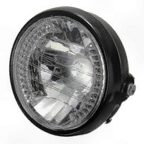 7 Inch Round Halogen H4 Headlight for Custom Bobber Motorcycle Lighting