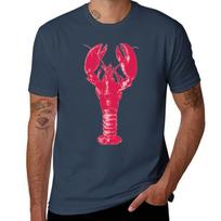 Fuchsia Lobster On Light Pink Tshirt Breathable Gym Short Sleeve Tshirt S