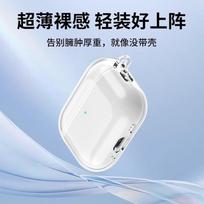 Smorss AirPods Pro 3 Case 2025 Edition Transparent Full-Cover Silicone Protective Shell with Lanyard for Apple Bluetooth Earphones