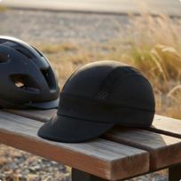 Biking Cap QuickDry Duckbill Breathable Helmet Liner for Cyclists, Outdoor, Summer Black beige