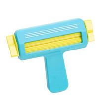Labor-saving Paper Crimper Machine Large size Craft Paper-Cut Gift Wrapping Paper Roll  Handmade Blue-Straight Line