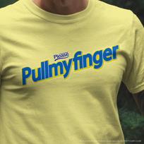 Pull My Finger Gag Gift Tee | Funny Dad Joke T-Shirt S