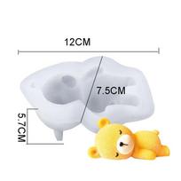 Mousse Pudding Mold Food Grade Candle Mould Dessert Tool Sleeping Bear Mold  DIY S