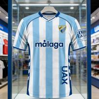 3D Spausdinti Futbolo Marškinėliai Malaga CF 2025-26 Namų Suaugusiųjų Laisvalaikio Marškinėliai Šeimos Vasaros Greitai Džiūstantys Minkšti Patogūs Šeimos Vaikų Marškinėliai 2XL white